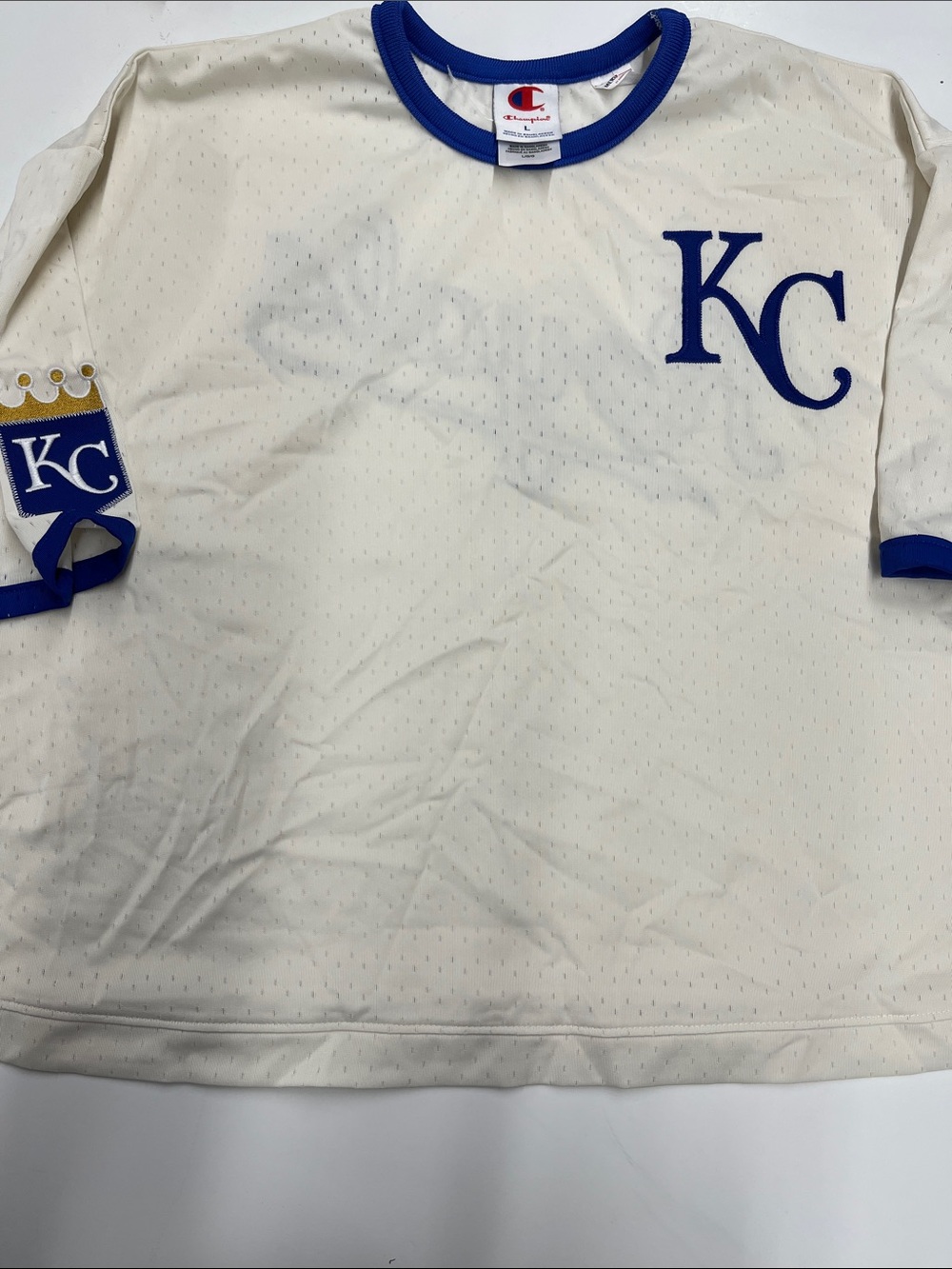 NEW Champion MLB Officially Licensed Kansas City Royals Cropped Jersey